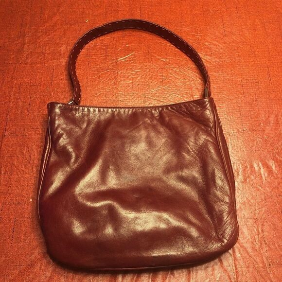 Paola Masi Made in Italy Red Leather Handbag - Picture 1 of 11